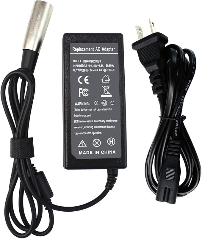 Electric Scooter Charger - 24V XLR 3-pin